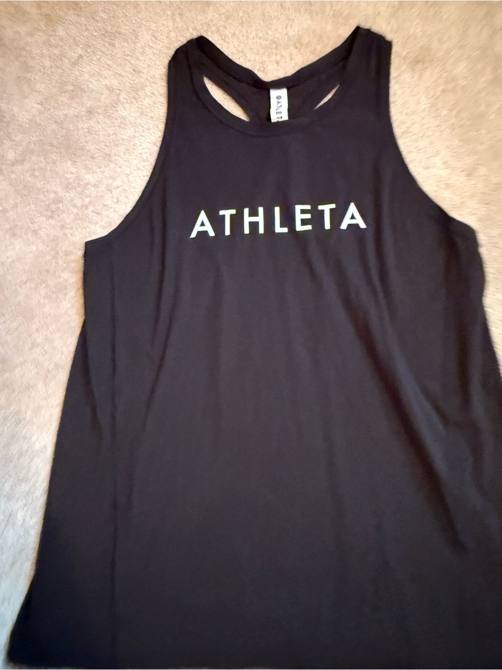 Athleta Black Racerback Performance Tank